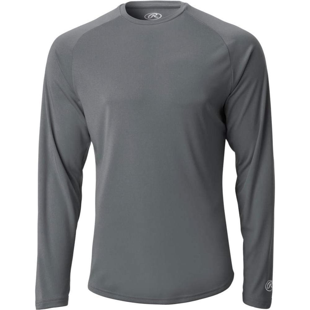 imageRawlings Mens Adult Tech Long Sleeve Shirt SeriesGrey