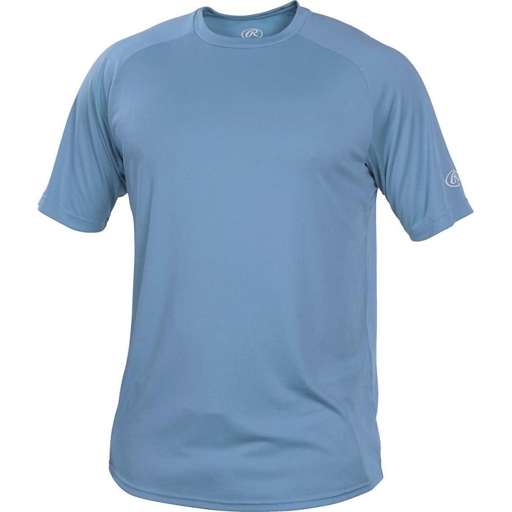 imageRawlings Mens Mens  Athletic Tech Short Sleeve Shirt  Adult Sizes  Multiple ColorsColumbia Blue