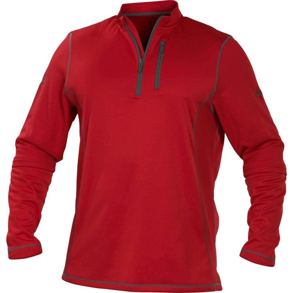 imageRawlings mens Adult 14 Zip Fleece SeriesScarlet Red