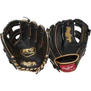 Rawlings | Infield/Catcher Training Gloves | Baseball/Softball | Multiple Styles(Black/Gold – Single Post Web)