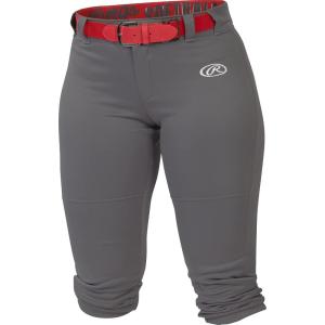 Rawlings | Launch Series Fastpitch Softball Pants | Youth Sizes | Multiple Colors(Graphite)