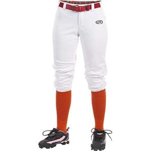 Rawlings | Launch Series Fastpitch Softball Pants | Youth Sizes | Multiple Colors(White)