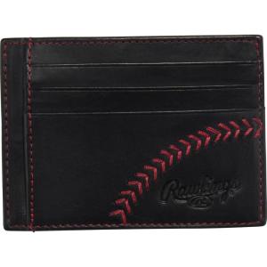 Rawlings | Men’s Front Pocket Wallet Collection(Black | Cash Pocket | Baseball Stitch)