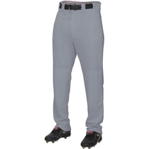 Rawlings | PRO 150 Series Baseball Pants | Full Length Semi-Relaxed Fit | Youth Sizes | Piped | Multiple Colors(Grey/Navy)