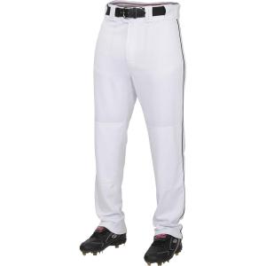 Rawlings | PRO 150 Series Baseball Pants | Full Length Semi-Relaxed Fit | Youth Sizes | Piped | Multiple Colors(White/Black)