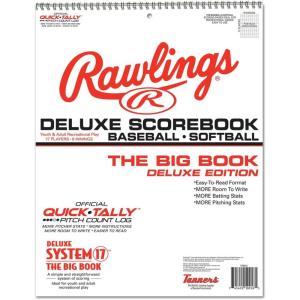 Rawlings | SYSTEM-17 Deluxe System Baseball/Softball Scorebook | Extra-Large 11″x14″(SPORT)