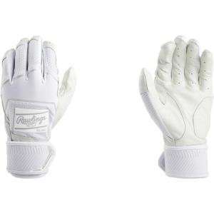 Rawlings | Workhorse Baseball Batting Gloves | Compression Strap | Youth(White)