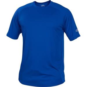 Rawlings Boys’ Athletic Tech Short Sleeve Shirt | Youth Sizes | Multiple Colors(Royal Blue)