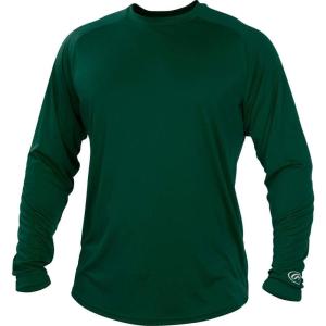 Rawlings Boys Youth Tech Long Sleeve Shirt Series(Green)