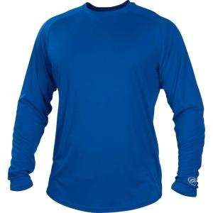 Rawlings Boys Youth Tech Long Sleeve Shirt Series(Royal Blue)