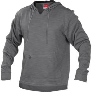 Rawlings Men’s Adult Brushed Performance Fleece Hoodie Series(Grey)