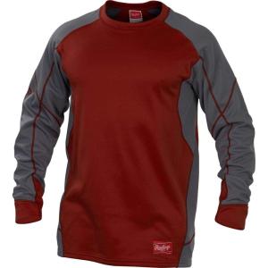 Rawlings Men’s Adult Dugout Fleece Pullover Series(Cardinal Red)
