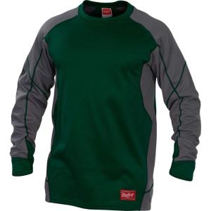 Rawlings Men’s Adult Dugout Fleece Pullover Series(Dark Green)