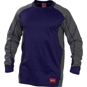 Rawlings Men’s Adult Dugout Fleece Pullover Series(Purple)