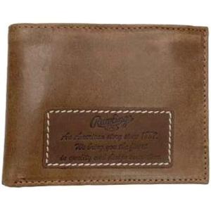 Rawlings Men’s Bifold Wallet Collection(Light Brown | 1887 Patch)