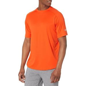 Rawlings Mens Men’s | Athletic Tech Short Sleeve Shirt | Adult Sizes | Multiple Colors(Burnt Orange)