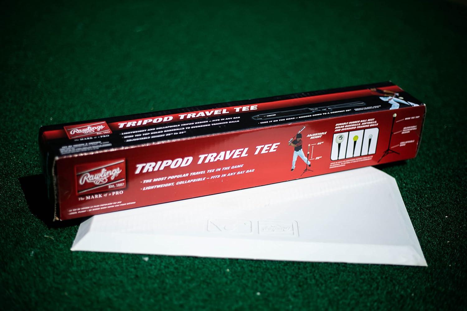 imageRawlings TRIPOD TRAVEL Batting Tee Collapsible Adjustable Height 28quot44quot