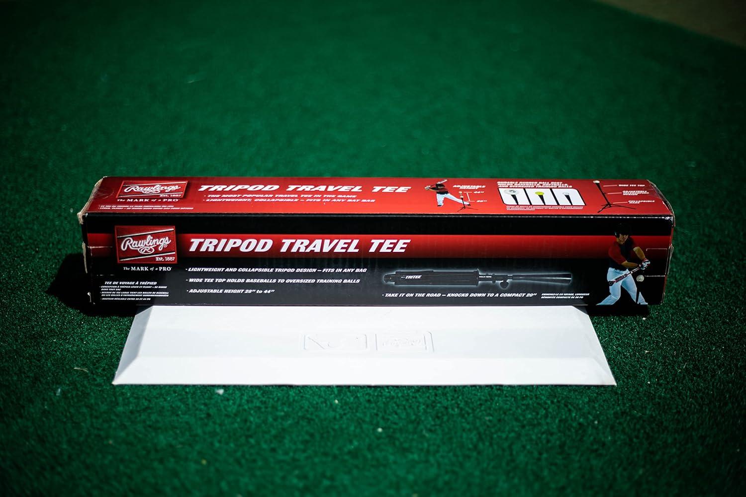 imageRawlings TRIPOD TRAVEL Batting Tee Collapsible Adjustable Height 28quot44quot