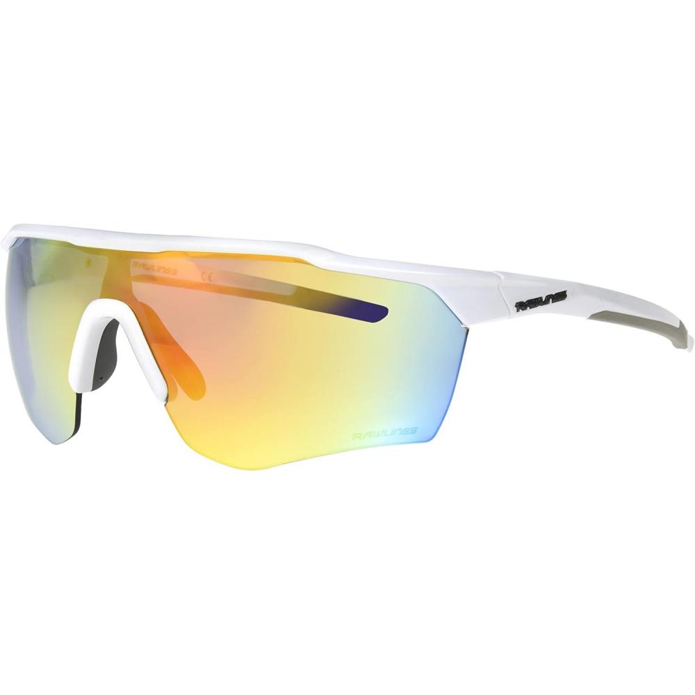 imageRawlings Strike Ready Shield Sport SunglassesShiny White and Orange