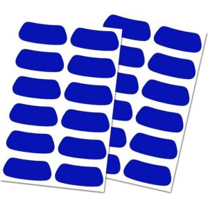 Rawlings | Eye Black Adhesive Stickers | Multiple Colors – 12 Pairs(Blue)