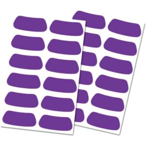Rawlings | Eye Black Adhesive Stickers | Multiple Colors – 12 Pairs(Purple)