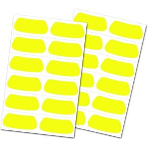 Rawlings | Eye Black Adhesive Stickers | Multiple Colors – 12 Pairs(Yellow)