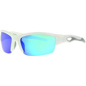 Rawlings Swing and a Hit Blade Youth Baseball Sunglasses, Shiny White, 64mm