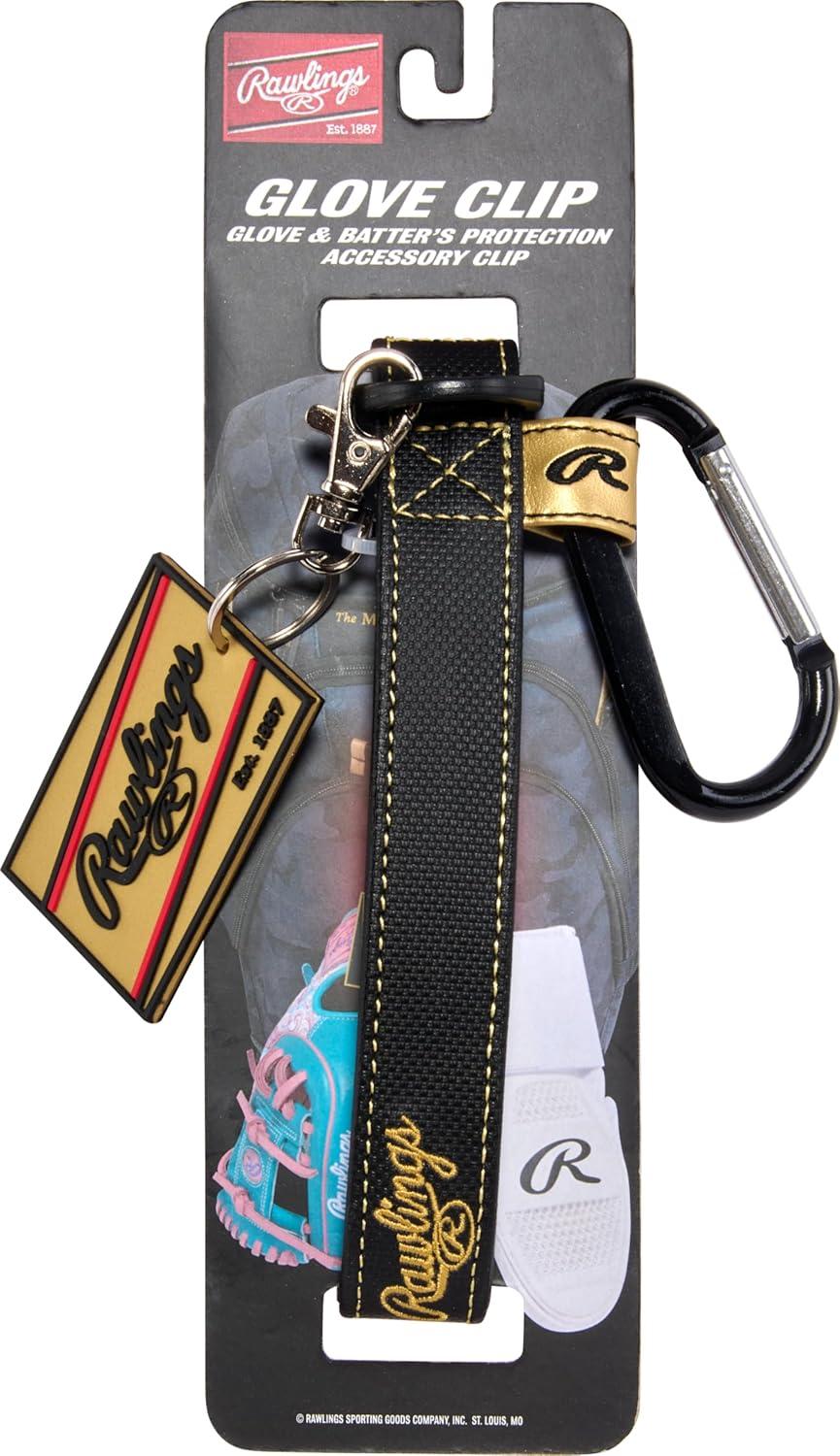 imageRawlings  Glove ampamp Batters Protection Accessory Clip  Bag Attachment with Carabiner ampamp Hanging Loops  Multiple ColorsBlack