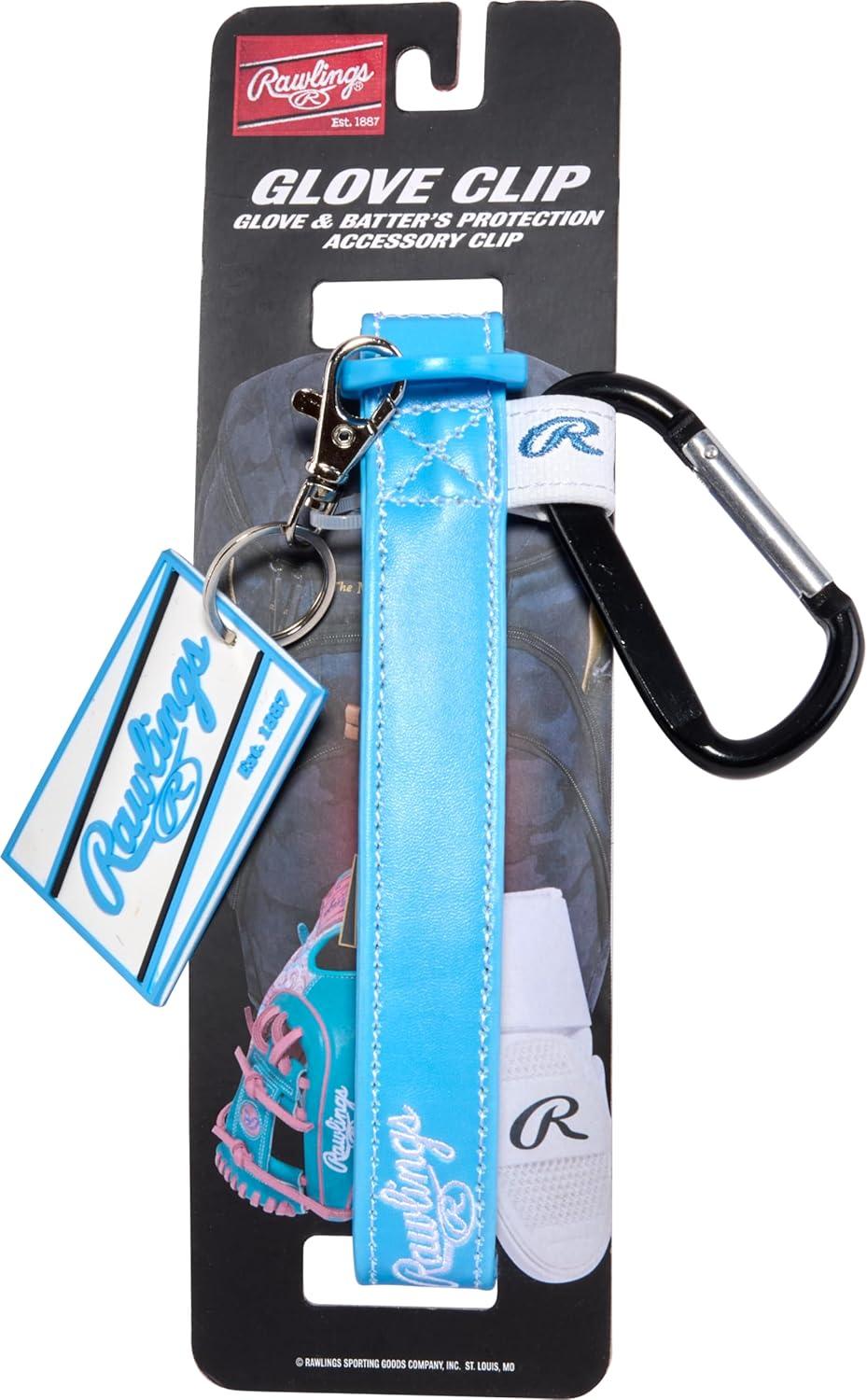 imageRawlings  Glove ampamp Batters Protection Accessory Clip  Bag Attachment with Carabiner ampamp Hanging Loops  Multiple ColorsColumbia Blue