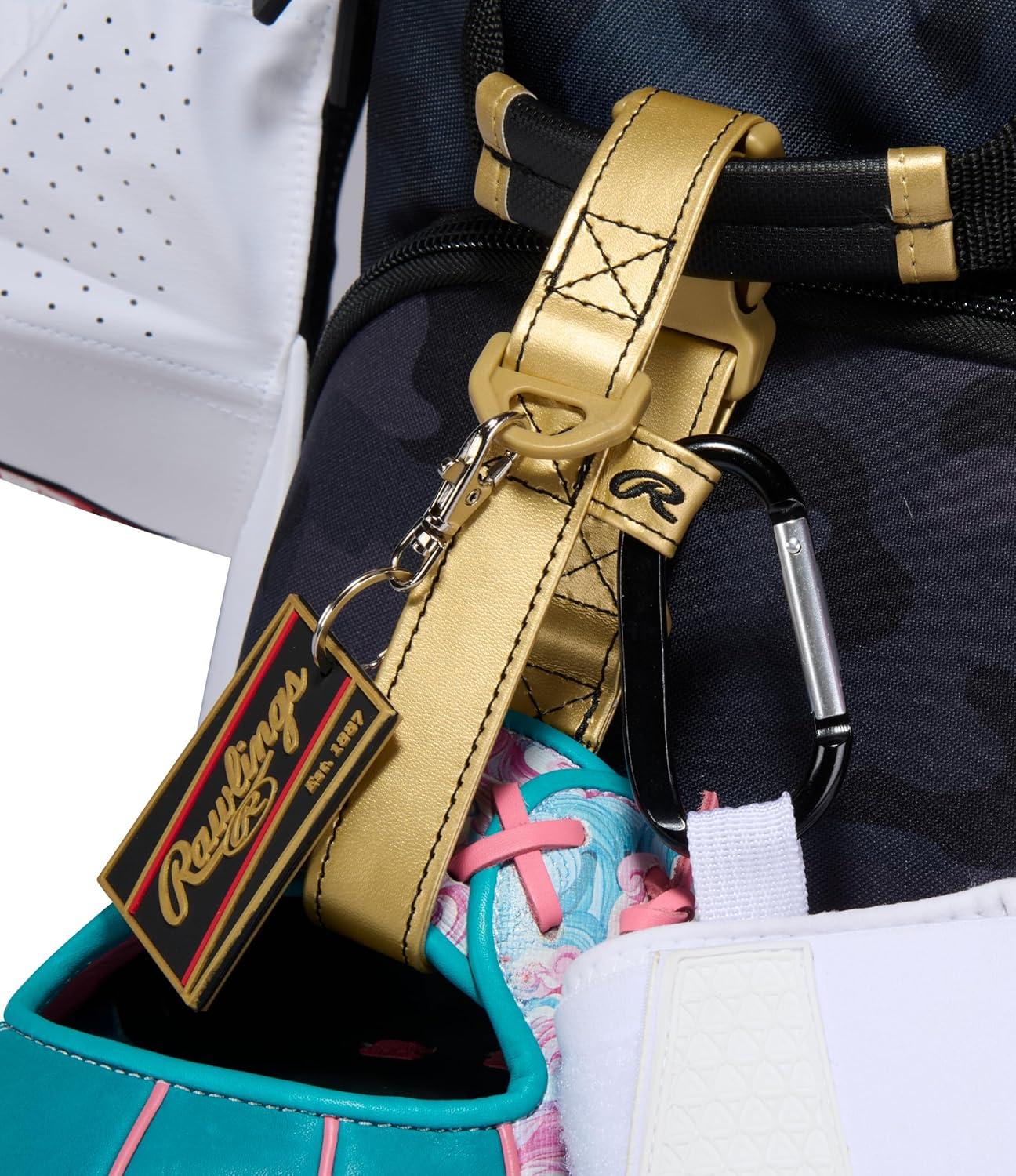 imageRawlings  Glove ampamp Batters Protection Accessory Clip  Bag Attachment with Carabiner ampamp Hanging Loops  Multiple ColorsMint