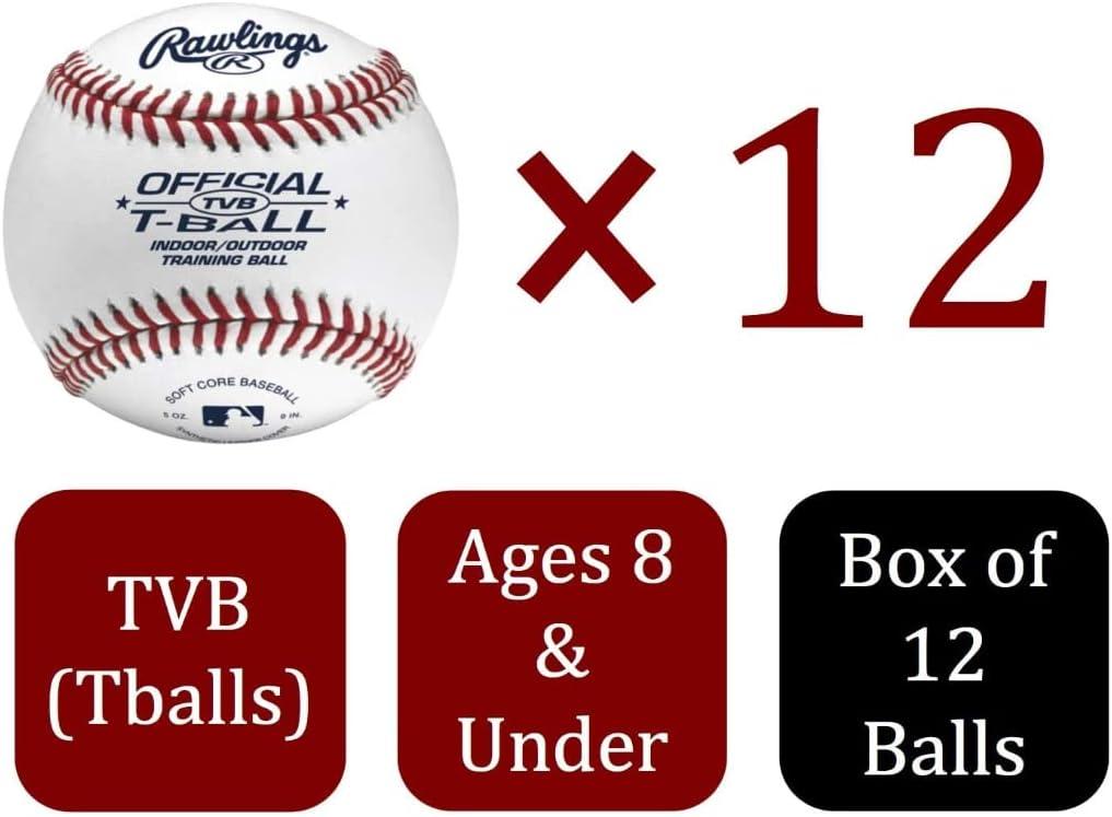imageRawlings  Official TBalls  TVB  Youth6u  12 Count  Sponge Rubber Core  IndoorOutdoorDozen