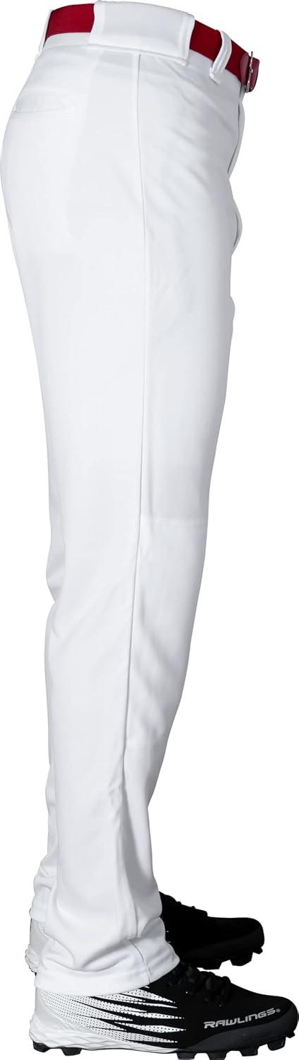 imageRawlings  Mens SemiRelaxed Full Length Baseball Pants  Piped  Adult Sizes  Multiple ColorsWhite
