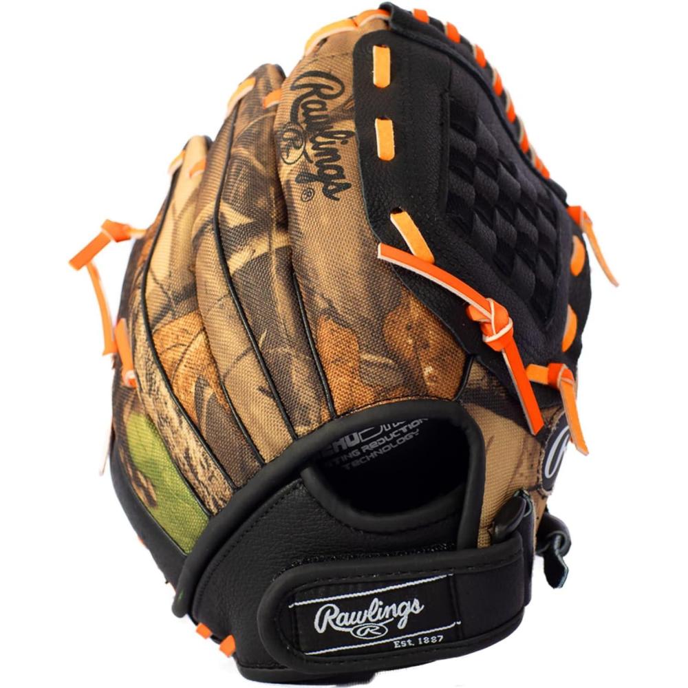 imageRawlings Playmaker Camo Kids Baseball Glove for Kids 58  TBall Glove  105quot  Right Hand Throw  Glove Fits on Left Hand  Make Selection Carefully