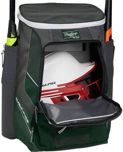 imageRawlings IMPULSE Backpack Equipment Bag BaseballSoftball Multiple StylesDark Green