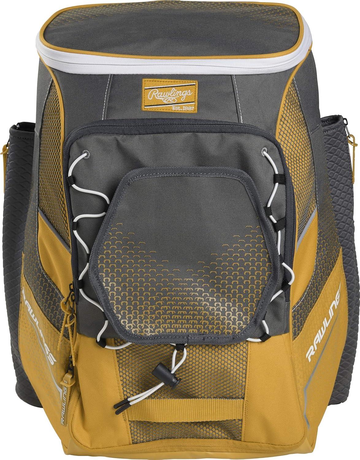 imageRawlings IMPULSE Backpack Equipment Bag BaseballSoftball Multiple StylesLight Gold