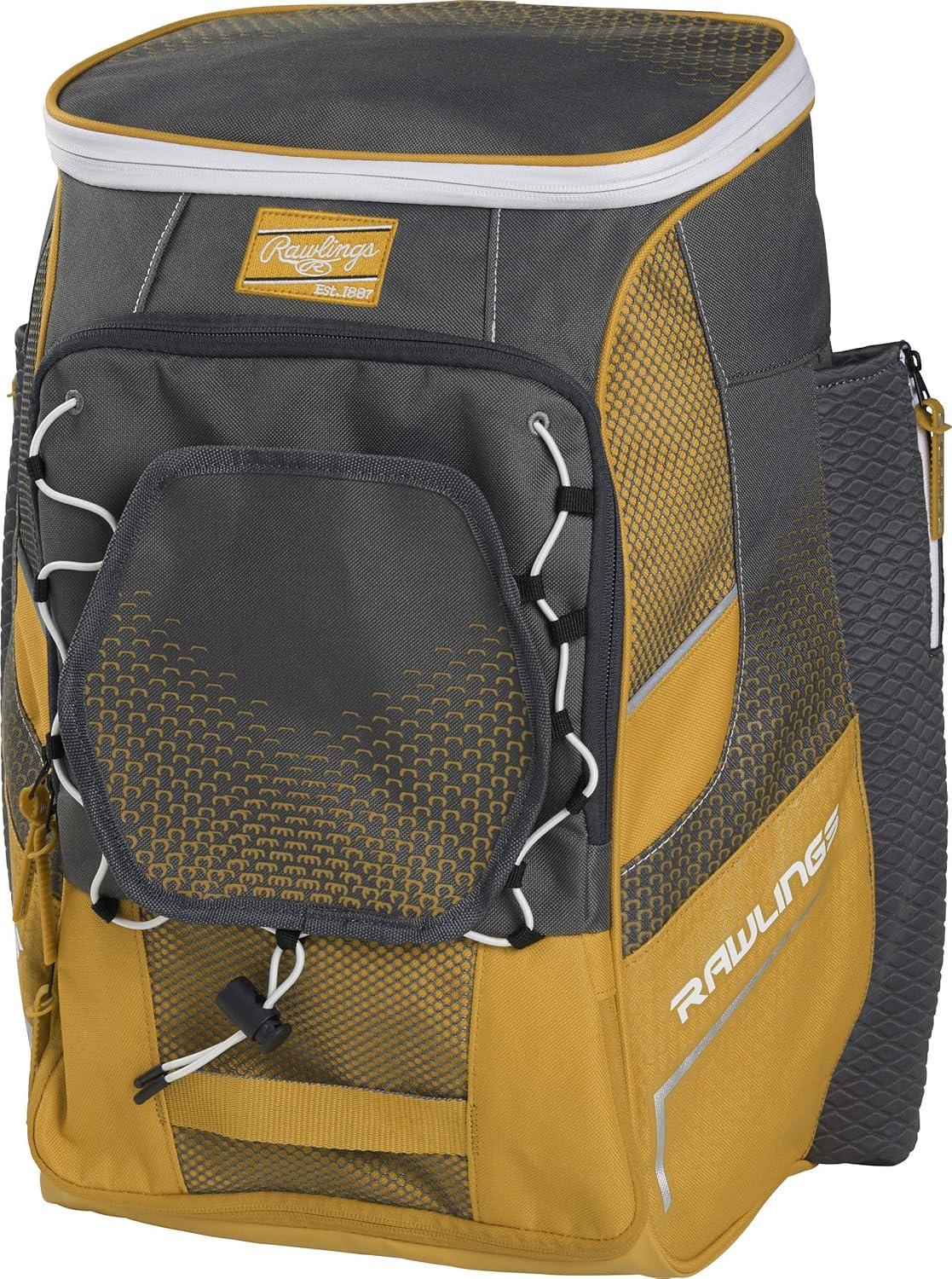 imageRawlings IMPULSE Backpack Equipment Bag BaseballSoftball Multiple StylesLight Gold