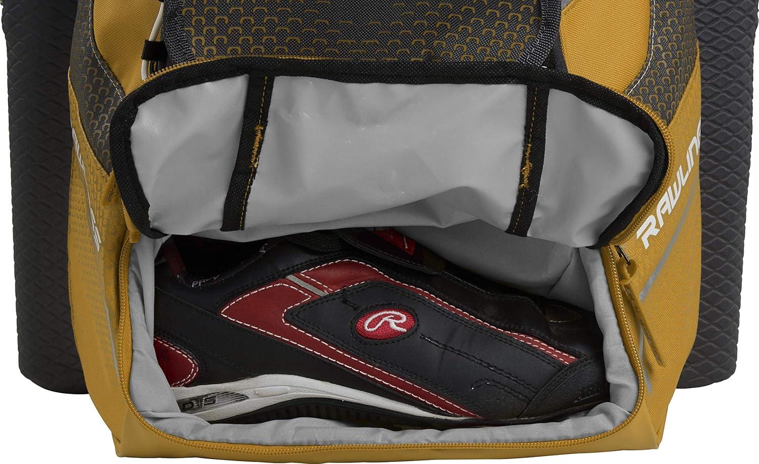 imageRawlings IMPULSE Backpack Equipment Bag BaseballSoftball Multiple StylesLight Gold