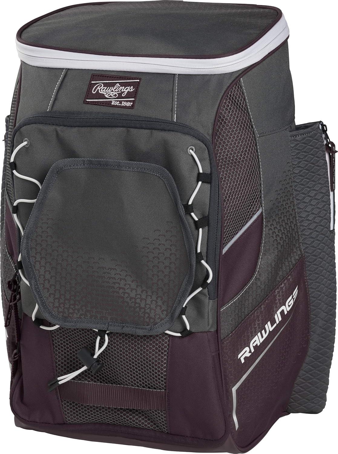 imageRawlings IMPULSE Backpack Equipment Bag BaseballSoftball Multiple StylesMaroon