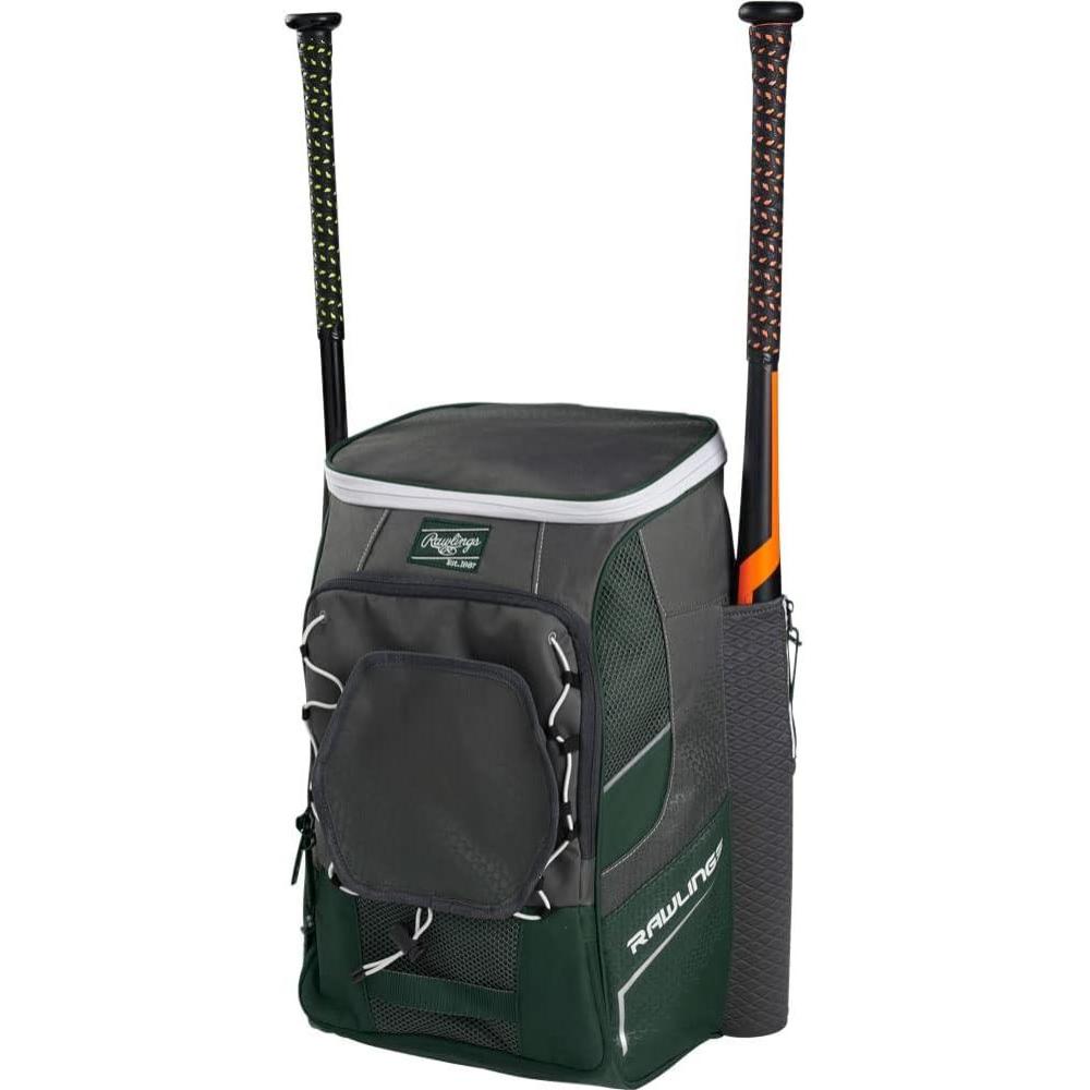 imageRawlings IMPULSE Backpack Equipment Bag BaseballSoftball Multiple StylesDark Green