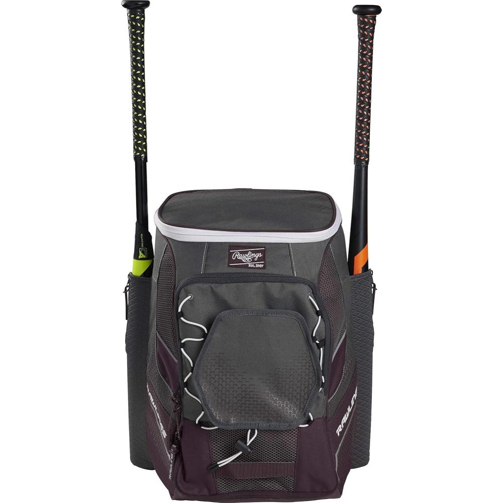 imageRawlings IMPULSE Backpack Equipment Bag BaseballSoftball Multiple StylesMaroon