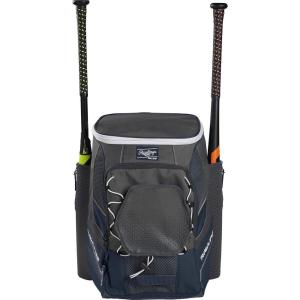 Rawlings | IMPULSE Backpack Equipment Bag | Baseball/Softball | Multiple Styles(Navy)
