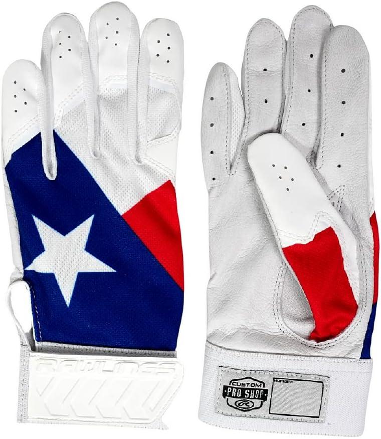 imageRawlings 5150 Flag Country Batting Gloves Limited Edition Adult Texas Medium