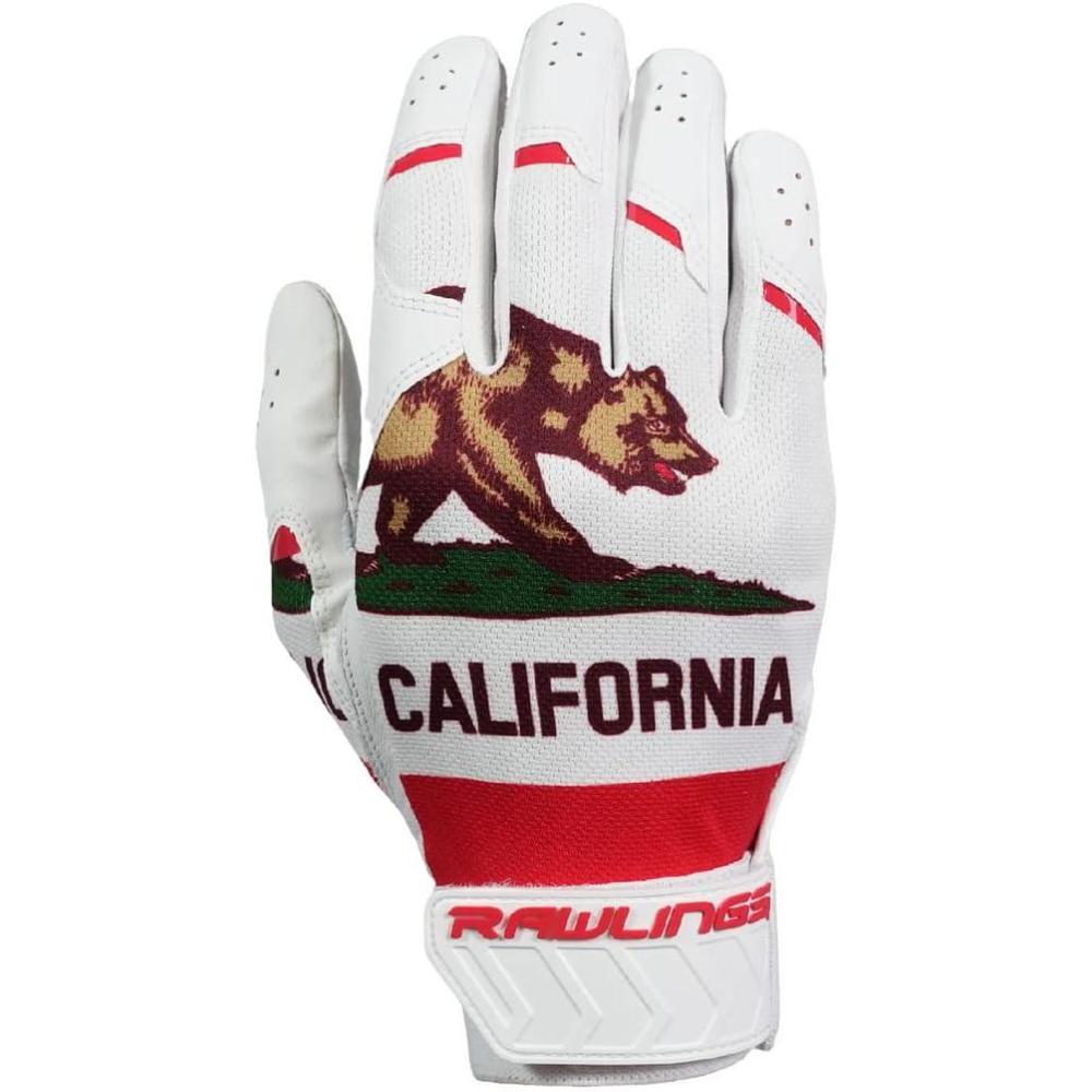 imageRawlings 5150 Flag Country Batting Gloves Limited Edition Adult California Medium