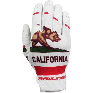 Rawlings 5150 Flag Country Batting Gloves Limited Edition Adult, California, Large