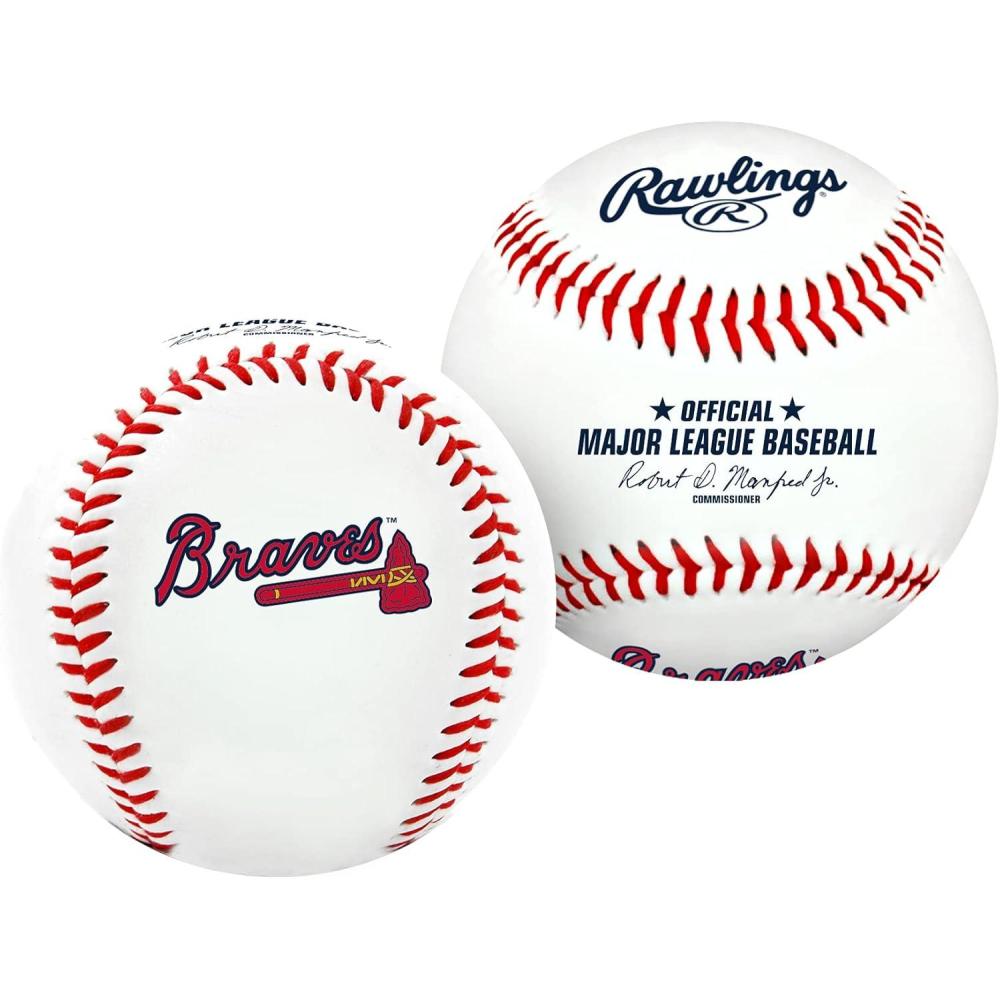 imageRawlings  Official 2025 MLB Baseball with Team Logo  All 30 MLB Teams AvailableAtlanta Braves