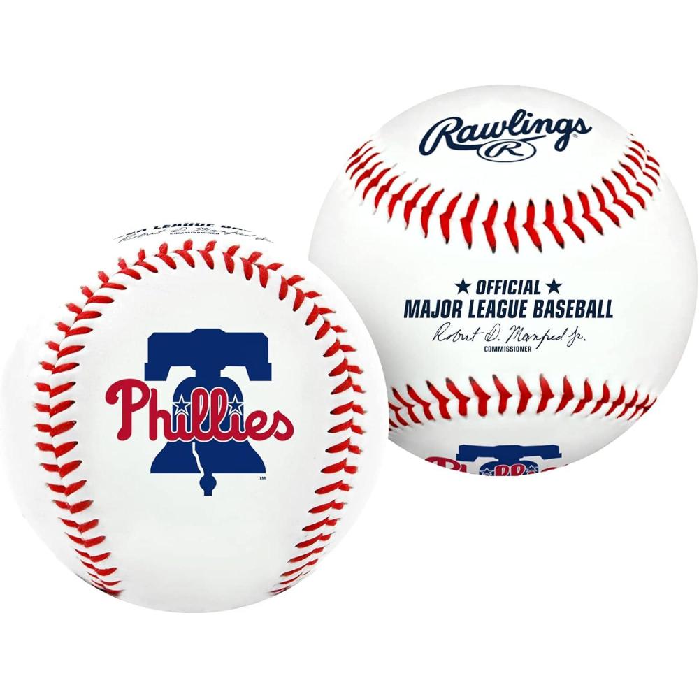 imageRawlings Official 2025 MLB Baseball with Team Logo All 30 MLB Teams AvailablePhiladelphia Phillies