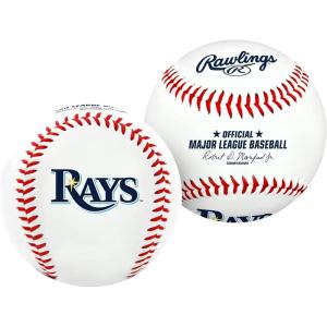 Rawlings | Official 2025 MLB Baseball with Team Logo | All 30 MLB Teams Available(Tampa Bay Rays)