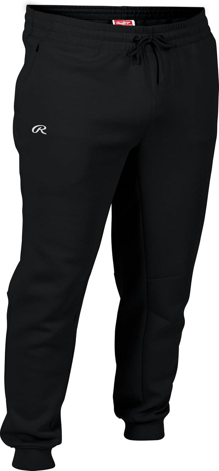 imageRawlings  Mens Fleece Training Jogger Pants  Multiple Sizes ampamp ColorsBlack
