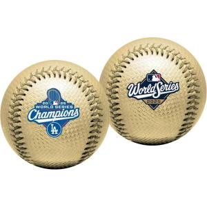 Rawlings | Official 2025 World Series Champions Los Angeles Dodgers | WS Champs Ball(Gold | Vinyl | Champions)