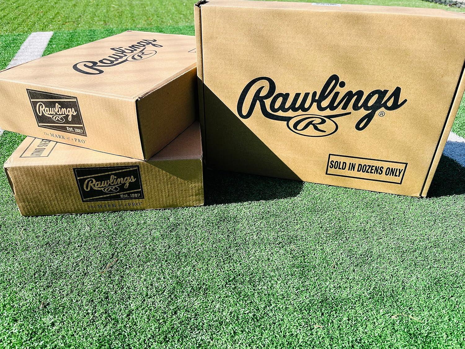 image:imageRawlings Official League Baseballs Competition Grade ROLB1 Youth14U GamePractice Use 12 CountDozen